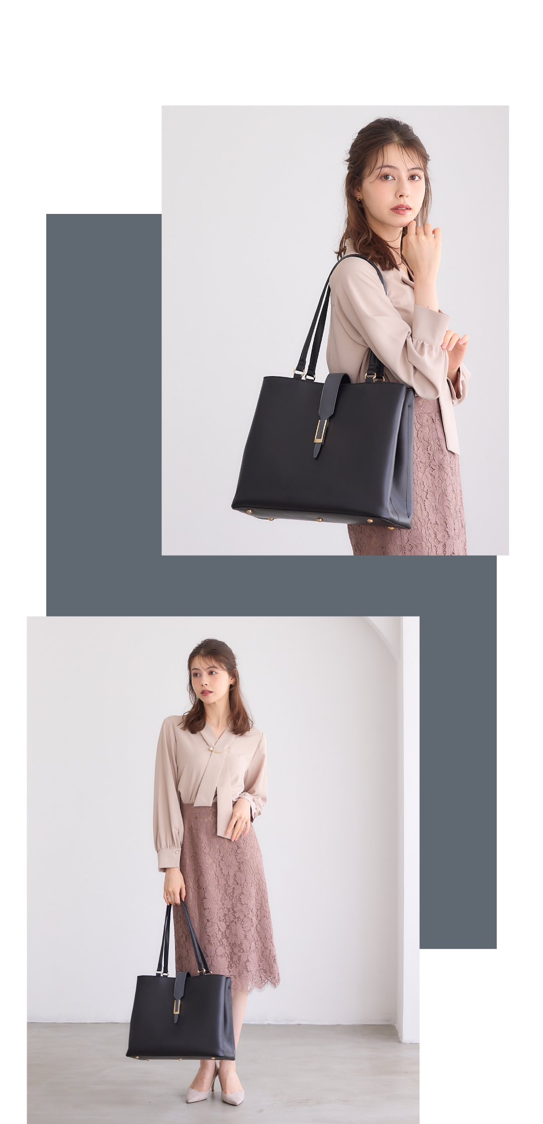 【Mimi Special Collaboration】配色A4トートバッグ - 12Twelve Agenda(トゥエルブアジェンダ)公式通販サイト