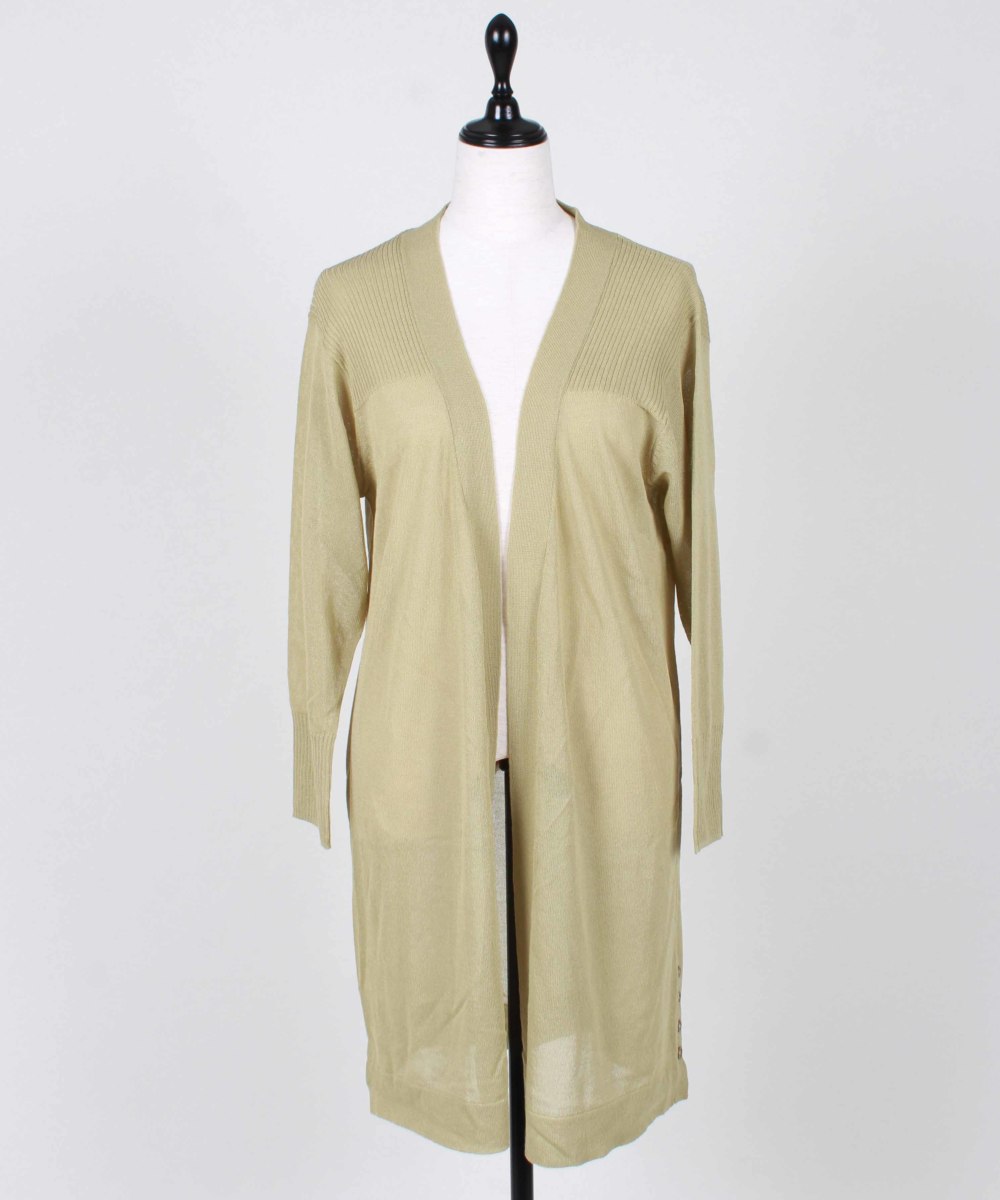 SALE】さらさらサイド釦ニットロングカーディガン - 12Twelve Agenda