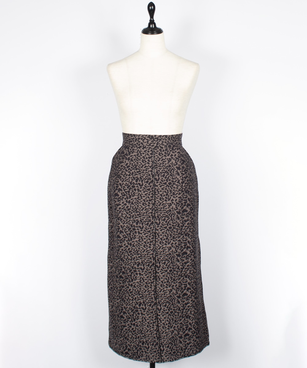 SALE】レオパードジャガードナロースカート - 12Twelve Agenda