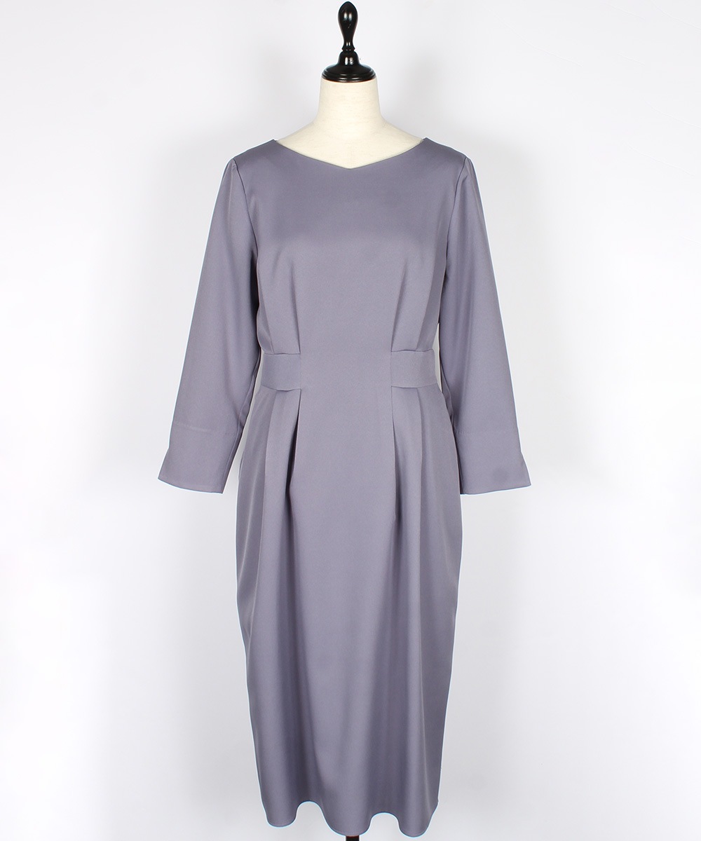 ウォッシャブルポリピンタックタイトワンピース - 12Twelve Agenda