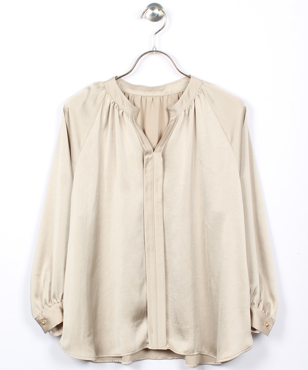 SALE】ヴィンテージサテンスキッパーゆるブラウス - 12Twelve Agenda