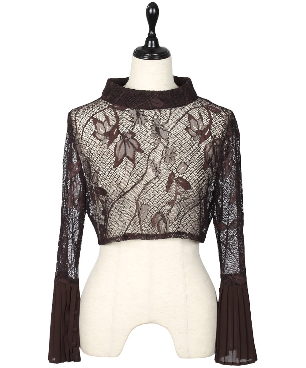 プチハイネック袖先プリーツボレロ - 12Twelve Agenda(トゥエルブ