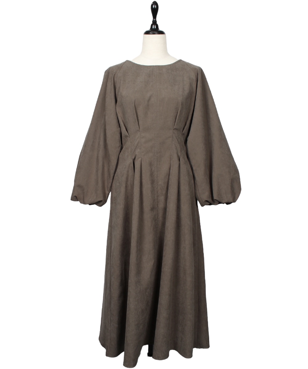 ◆美品 DOMELLE ドメル ボリュームスリーブ ワンピース mil（ミル） ワンピース 前後2way ボリュームスリーブワンピース