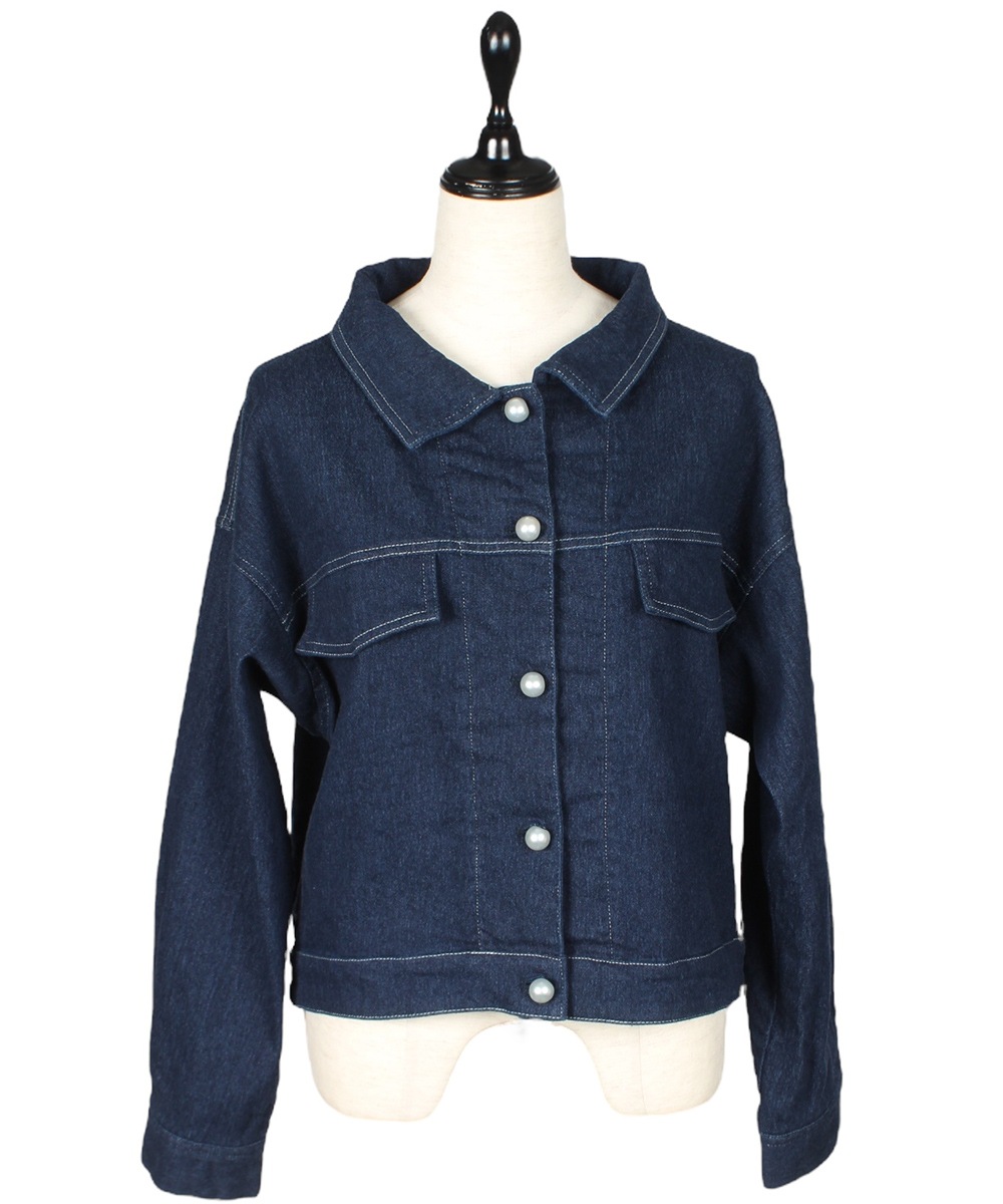 SALE】パール釦バックレースアップGジャン - 12Twelve Agenda  