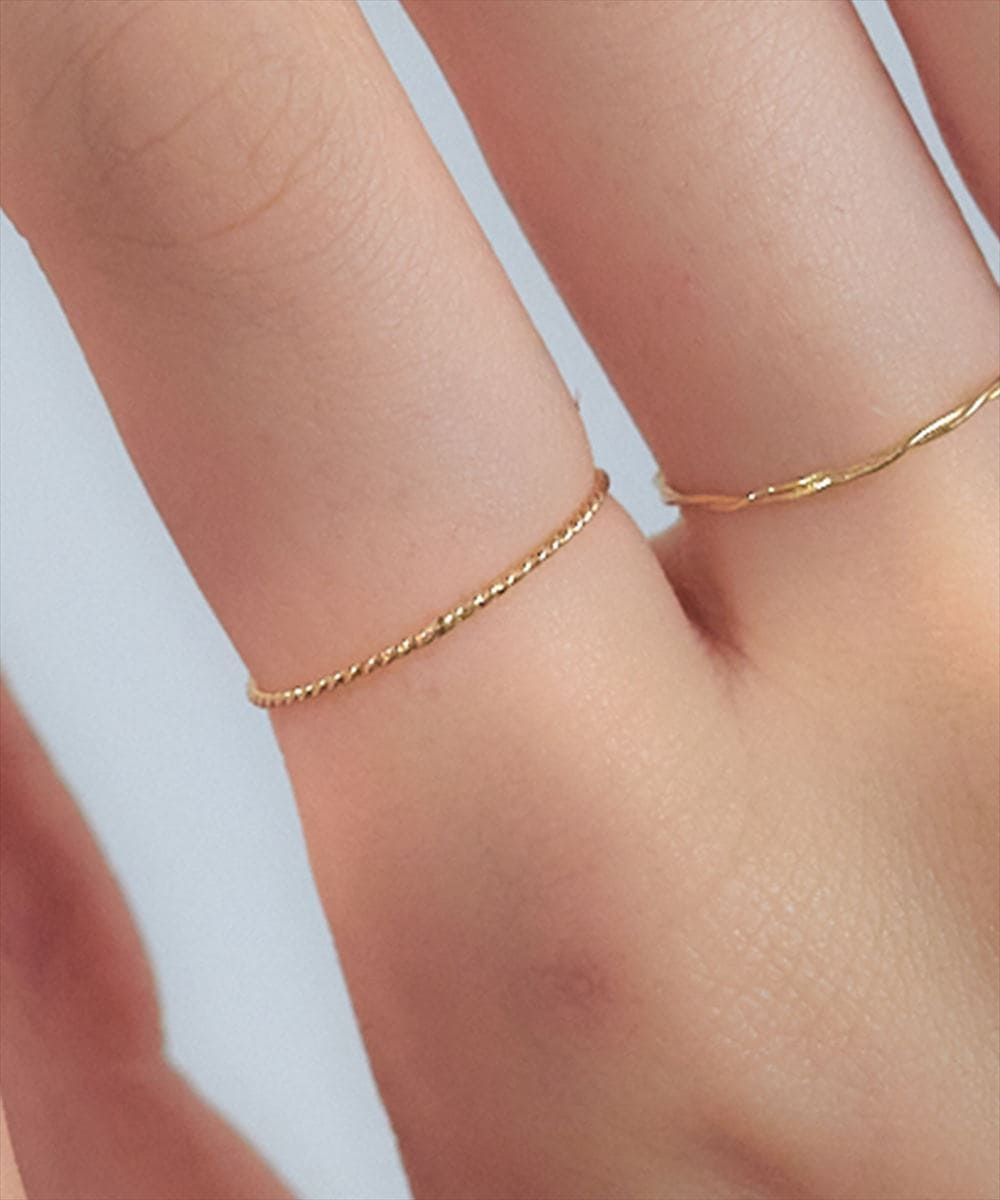 k10リング　13号 K10〉13号ツイストリング - 12Twelve Agenda(トゥエルブアジェンダ