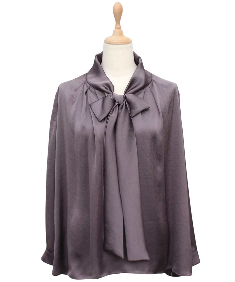 新色追加】ヴィンテージサテンマルチウェイボウタイブラウス
