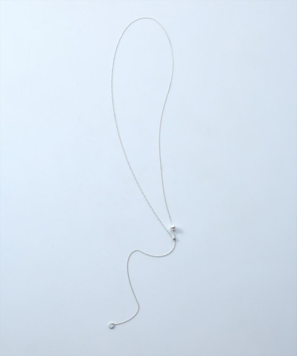 SV925〉1粒パールアジャスタブルロングネックレス - 12Twelve