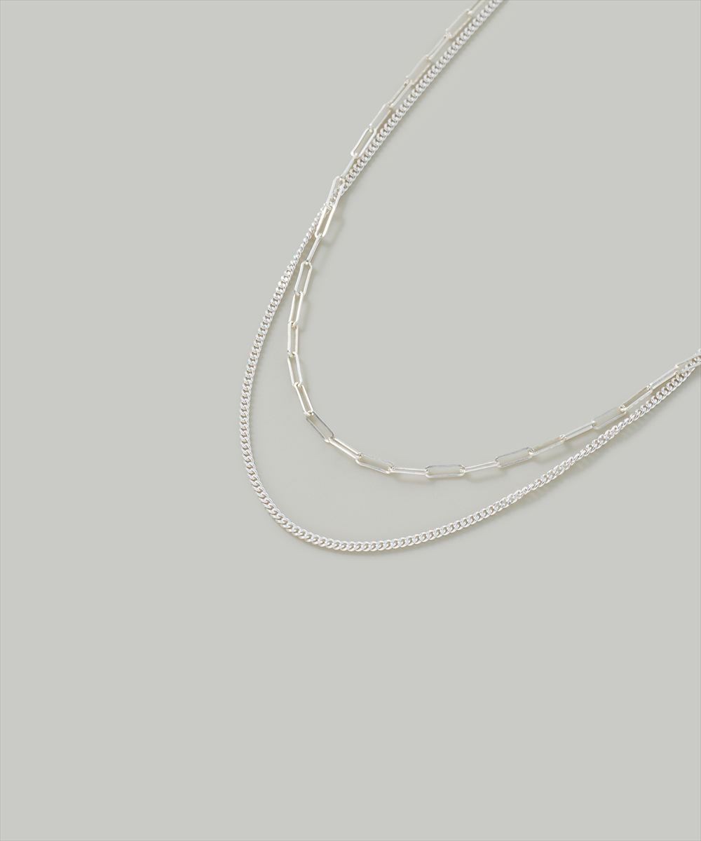 SV925〉2連オーバルチェーンネックレス - 12Twelve Agenda