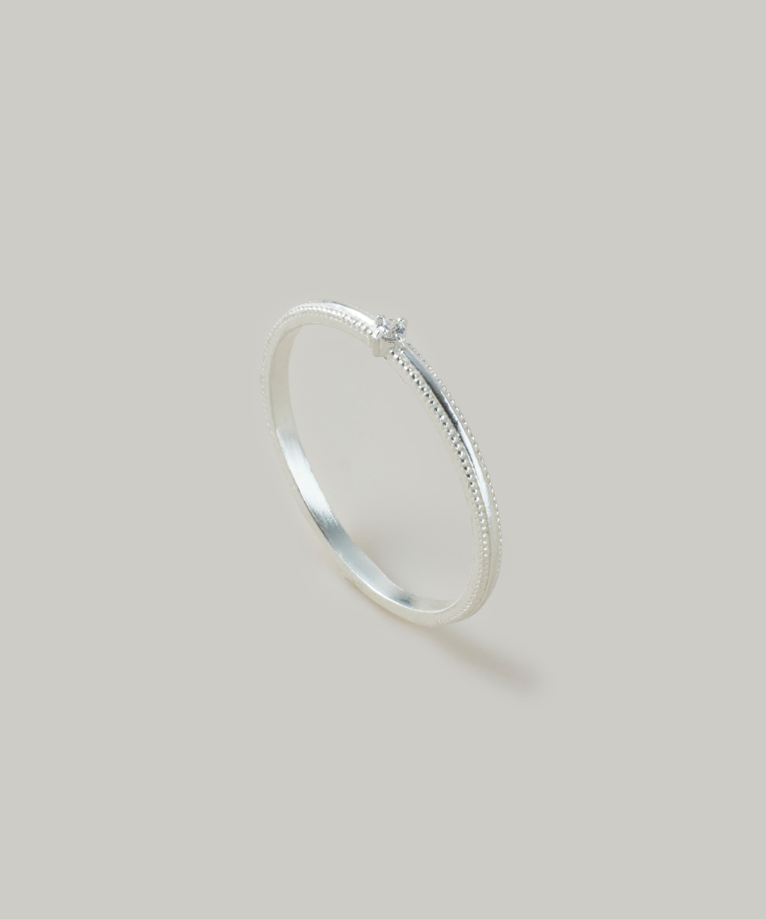 SV925〉13号CZ1粒ミルリング - 12Twelve Agenda(トゥエルブ