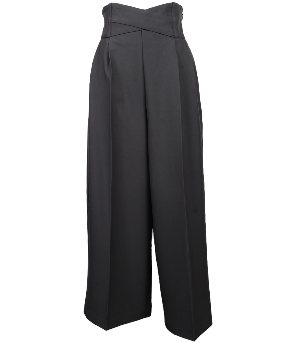 新色追加】ウエストクロスワイドパンツ - 12Twelve Agenda(トゥエルブ