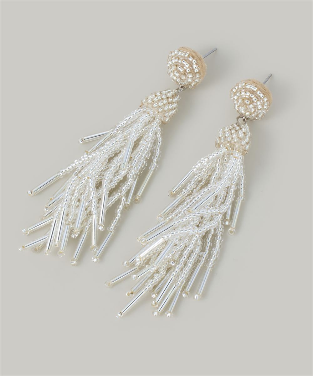 ビーズフリンジピアス - 12Twelve Agenda(トゥエルブアジェンダ)公式