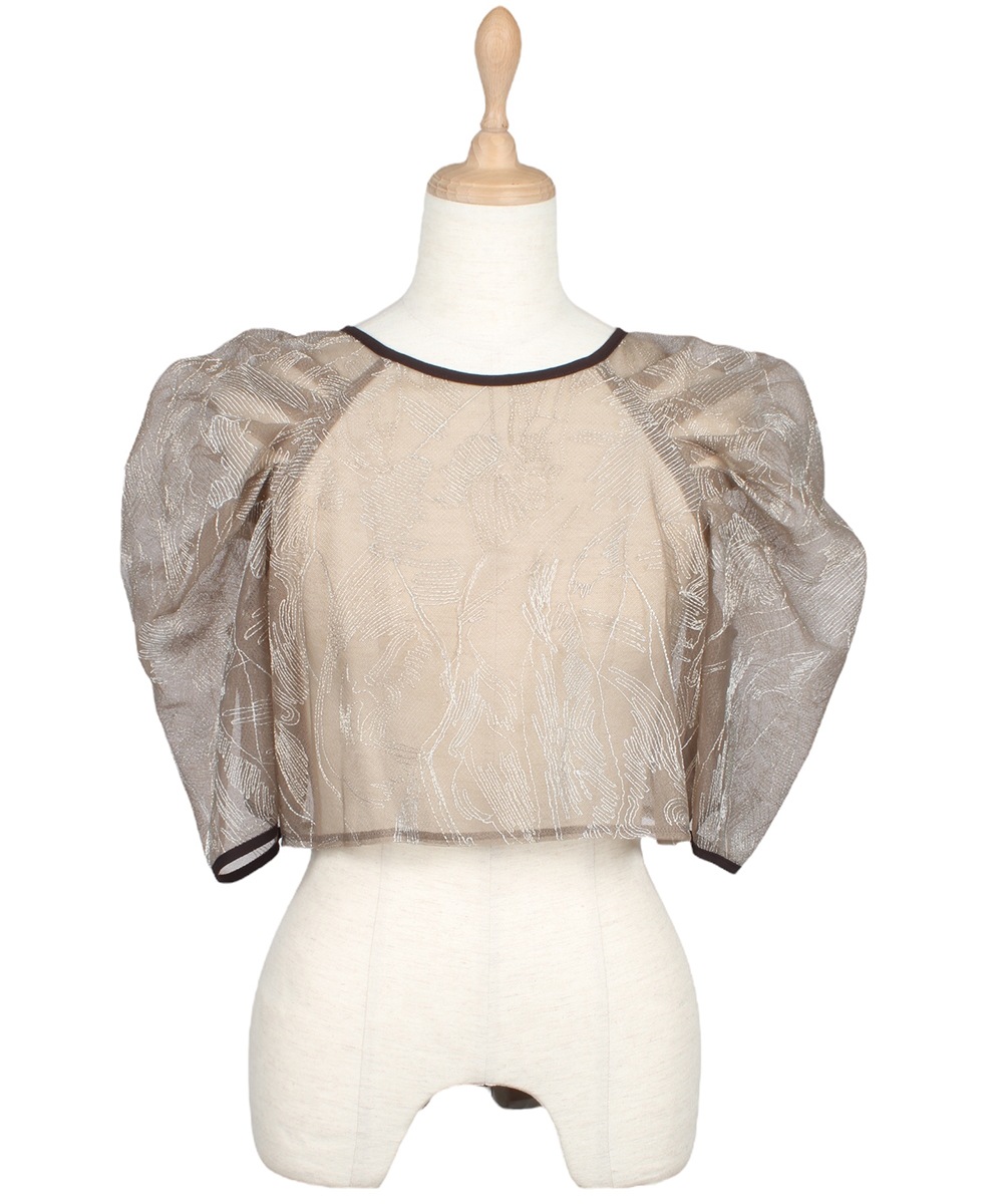 SALE】ボリュームスリーブレースボレロブラウス - 12Twelve Agenda