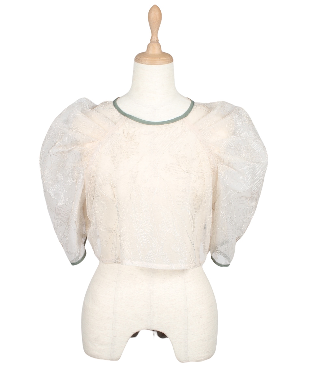 ボリュームスリーブレースボレロブラウス - 12Twelve Agenda