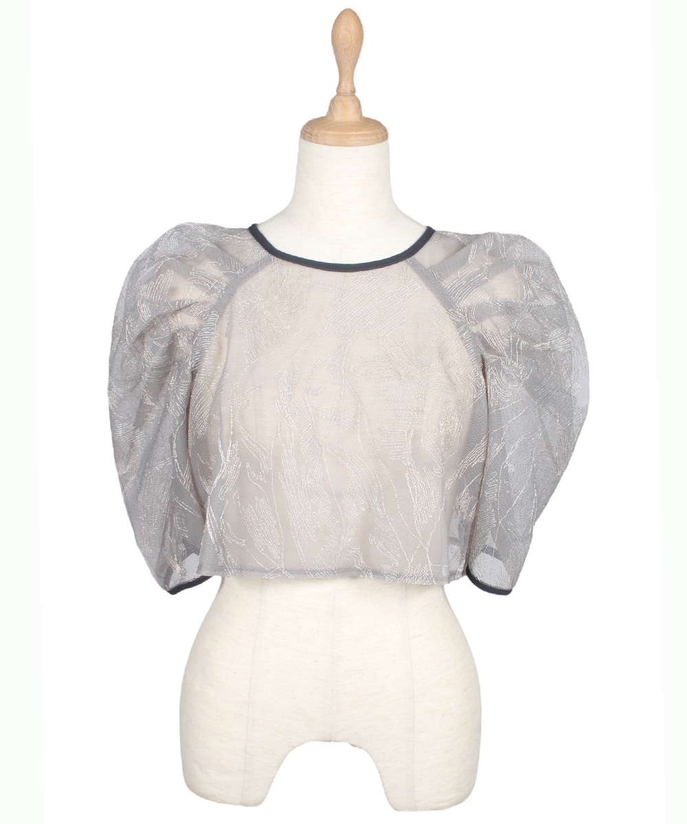 ボリュームスリーブレースボレロブラウス - 12Twelve Agenda