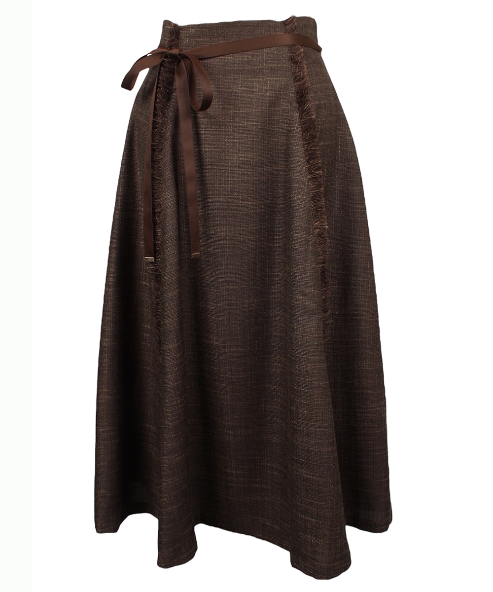 SALE】リボン付ライトツイードフレアスカート - 12Twelve Agenda