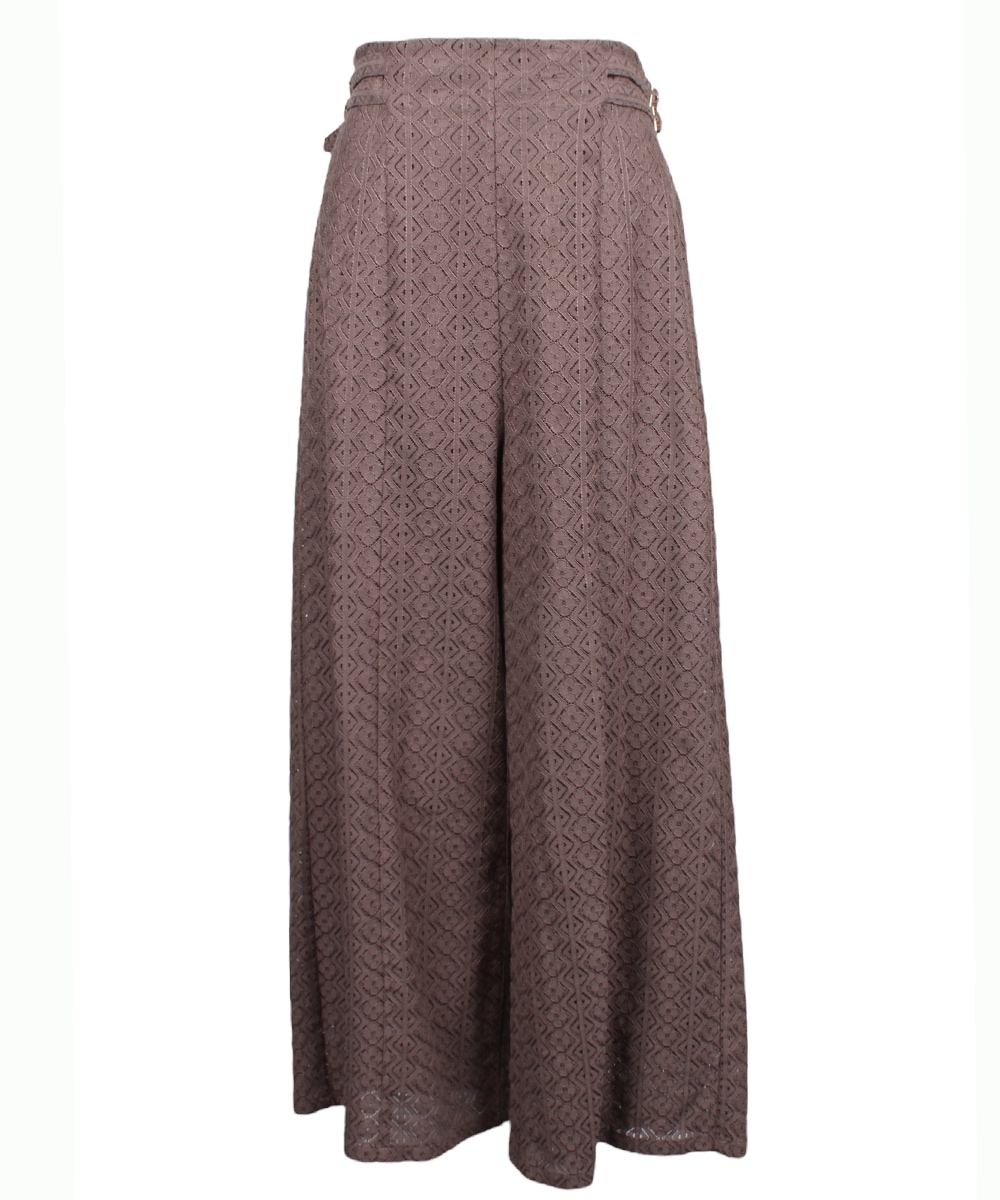 SALE】サイドベルトレースワイドパンツ - 12Twelve Agenda(トゥエルブ