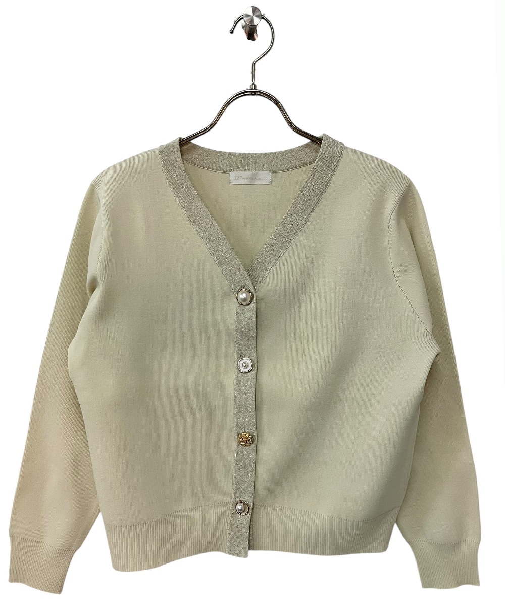 SALE】Vネックアソート釦ニットカーディガン - 12Twelve Agenda