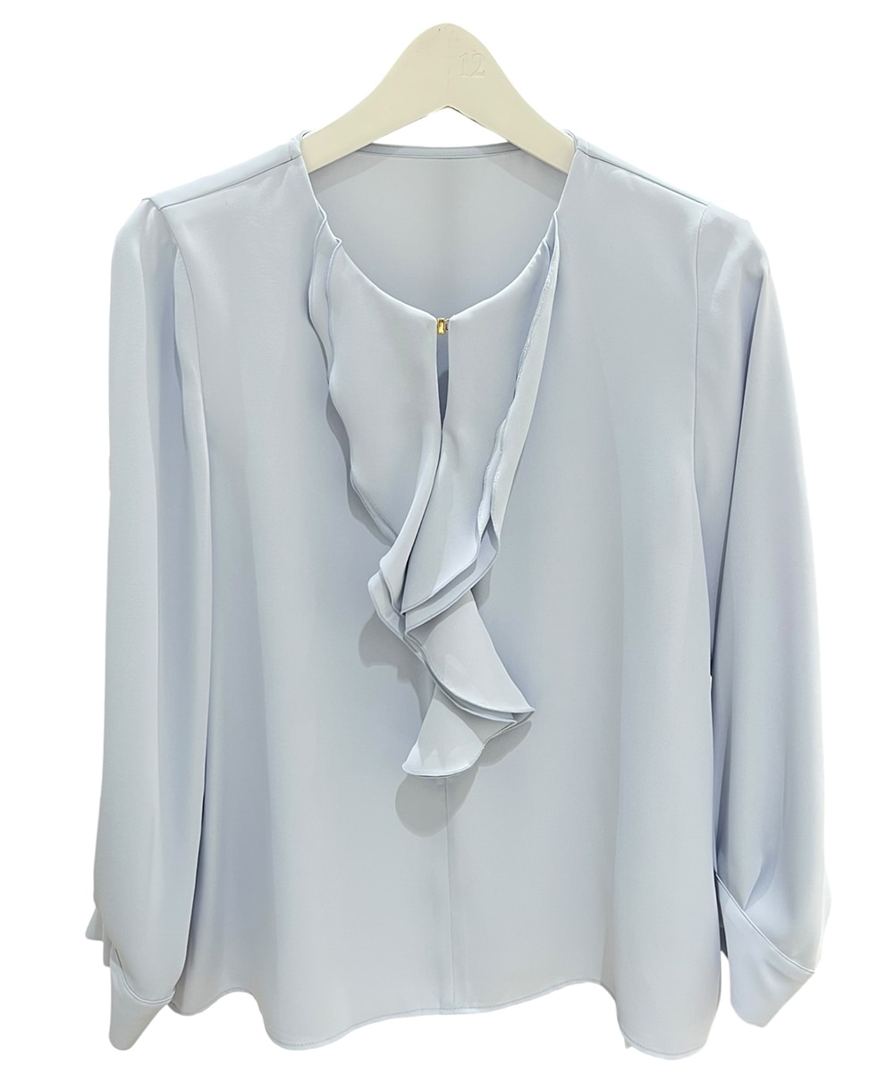 フレンチキスフロントフリルカラーブラウス - 12Twelve Agenda