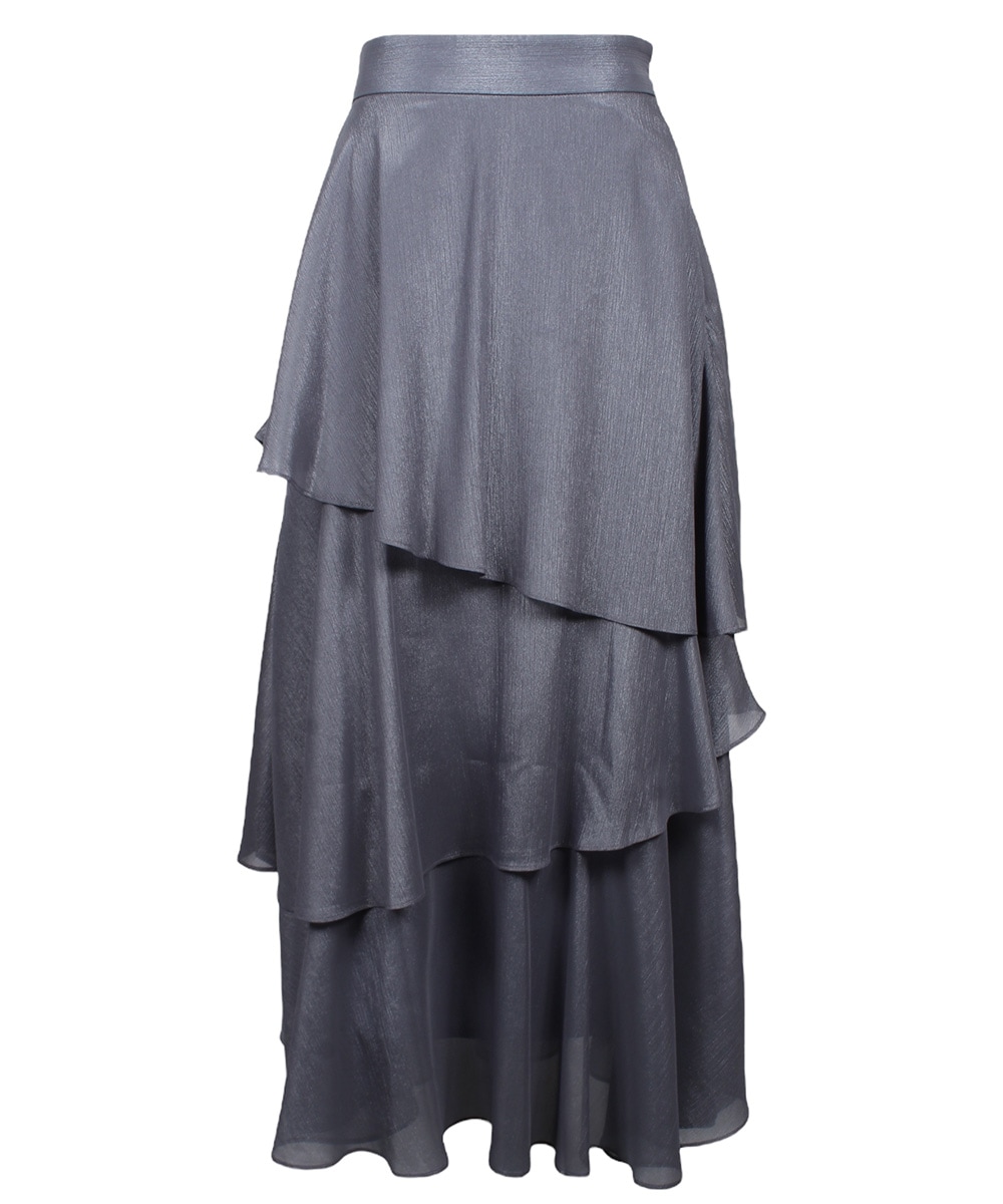 シャイニーシアーティアードスカート - 12Twelve Agenda(トゥエルブ