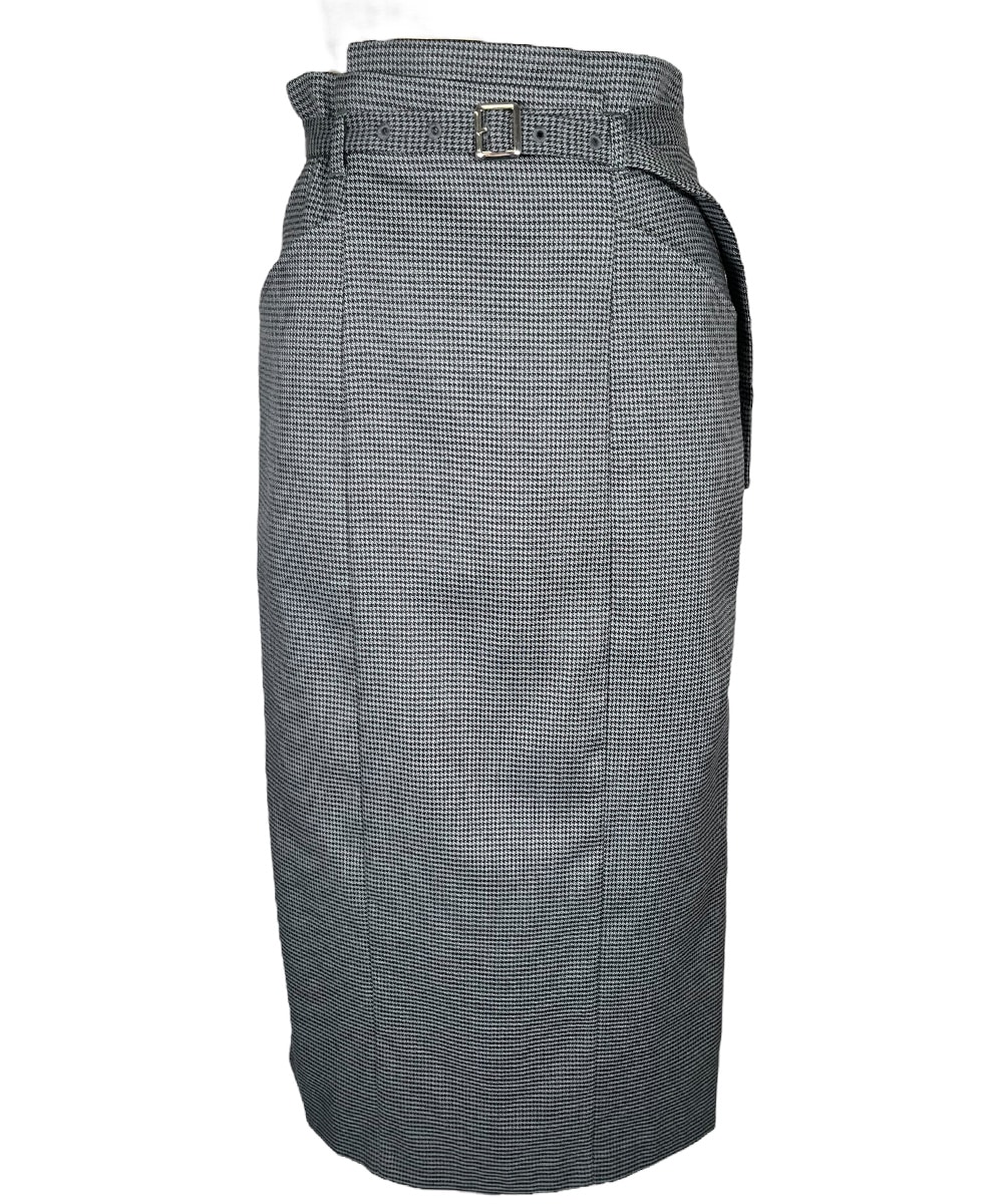 SALE】ガンクラブチェックベルト付タイトスカート - 12Twelve Agenda