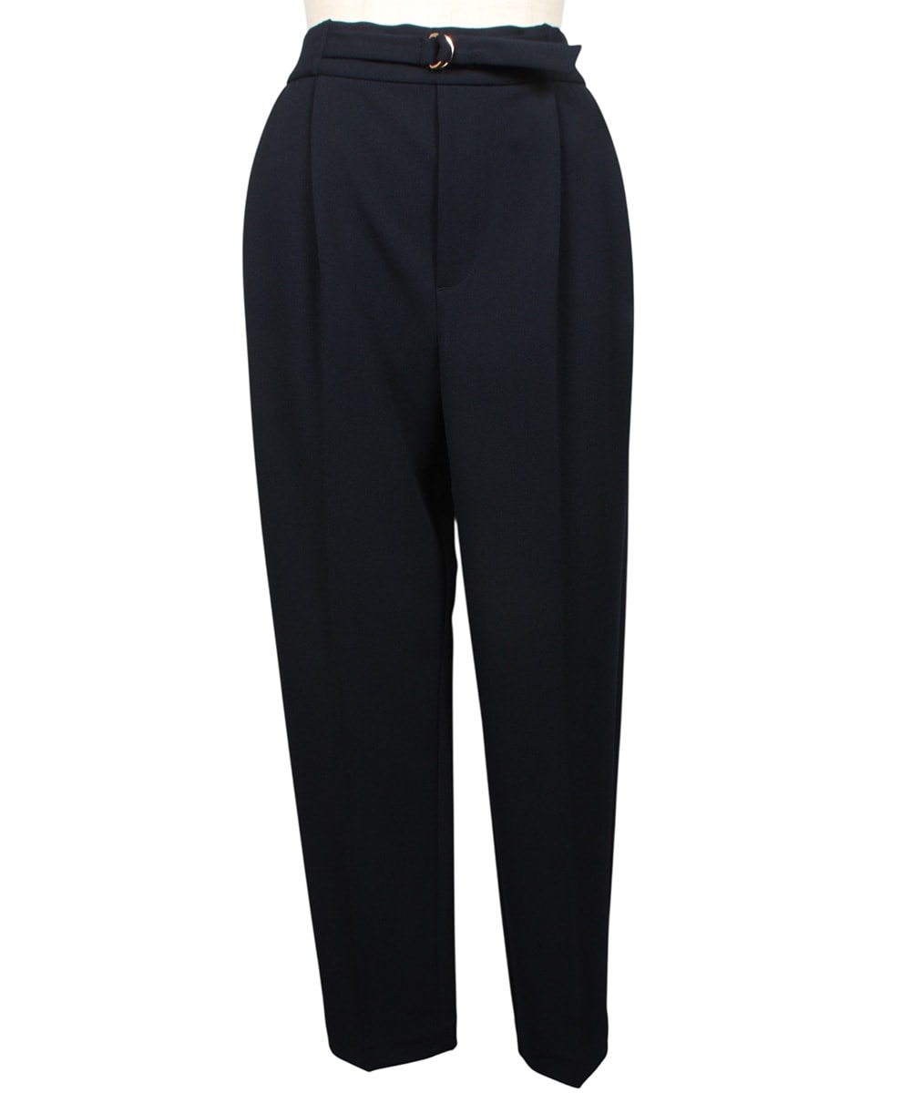 SALE】ウォッシャブルハイストレッチジョーゼットテーパードパンツ