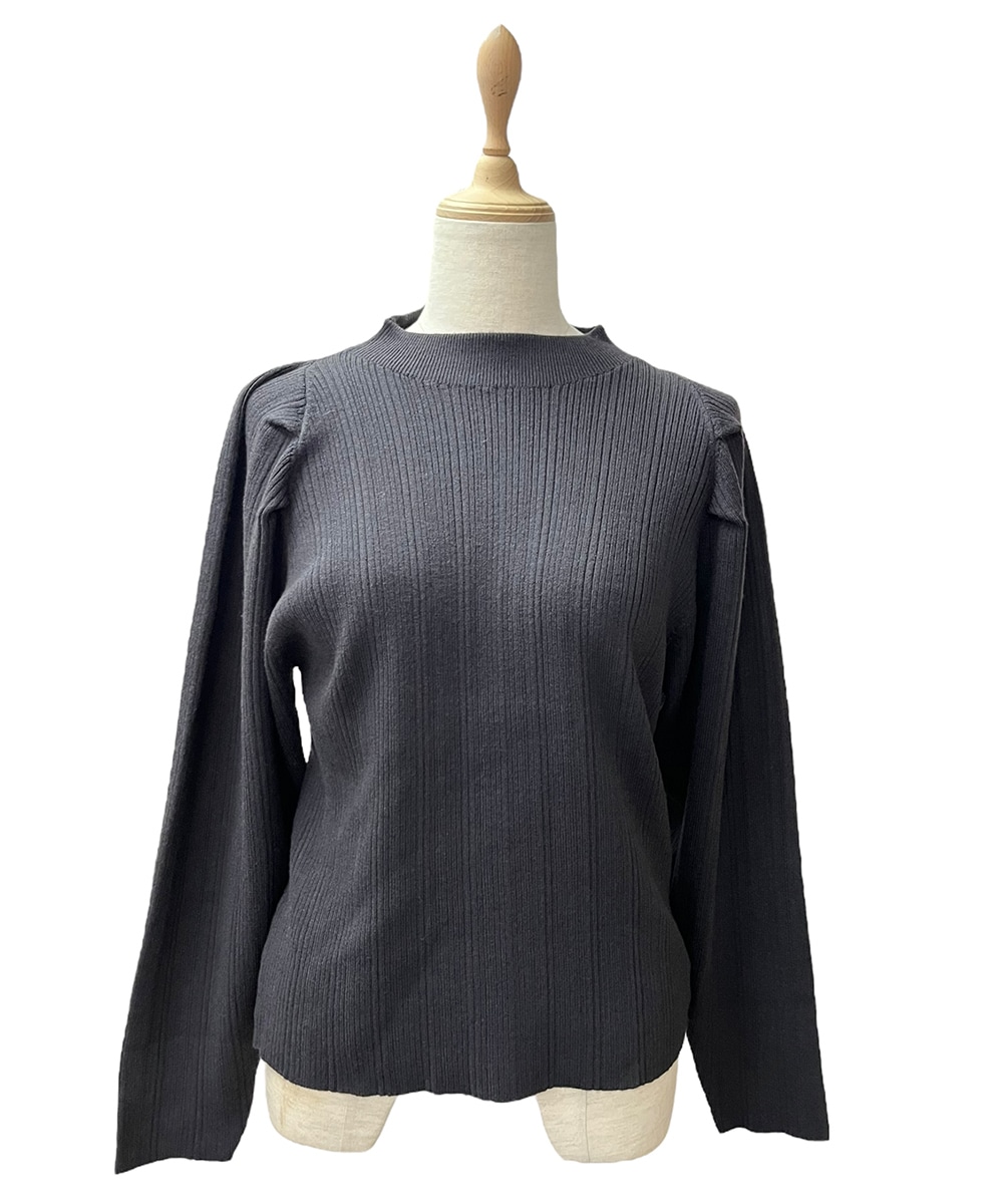 ボトルネックタックニットプルオーバー - 12Twelve Agenda(トゥエルブ