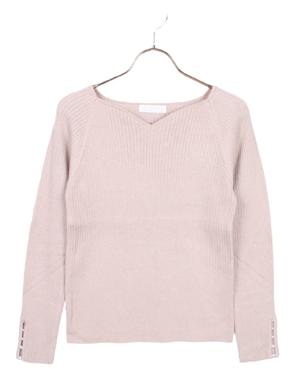 argue ネックレスとリブニット argue ネックレスとリブニット argue ネックレスとリブニット