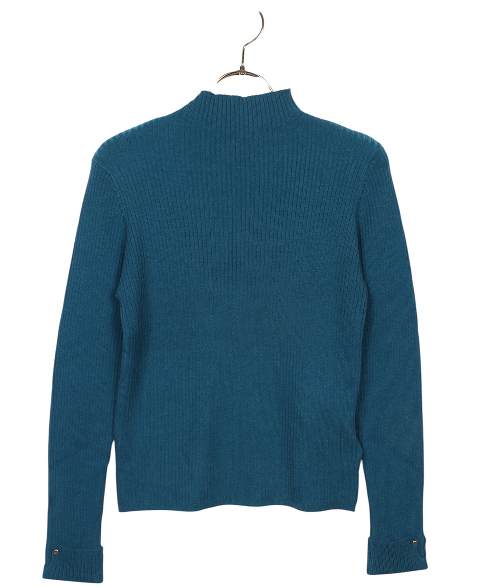 SALE】ハイネック袖口ターンバックリブニットプルオーバー - 12Twelve