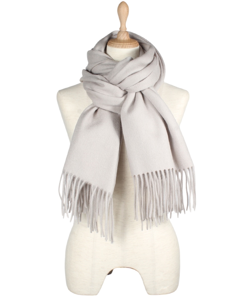 カシミヤ10％ウール90％無地ストール - 12Twelve Agenda