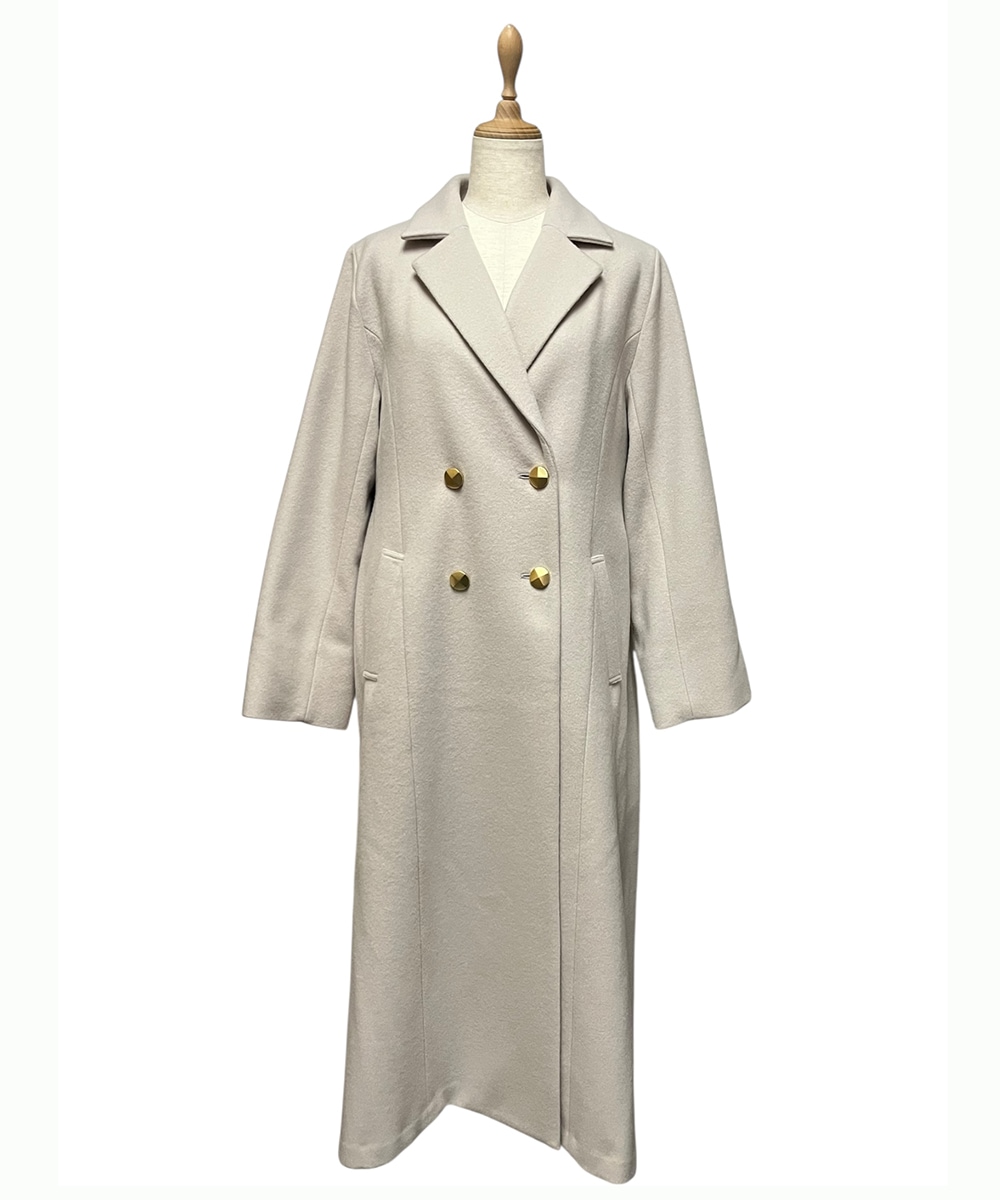 新色追加】バックボリュームダブルテーラードコート - 12Twelve Agenda