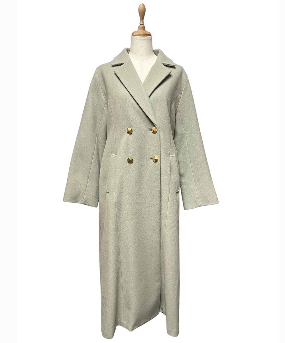 バックボリュームダブルテーラードコート - 12Twelve Agenda