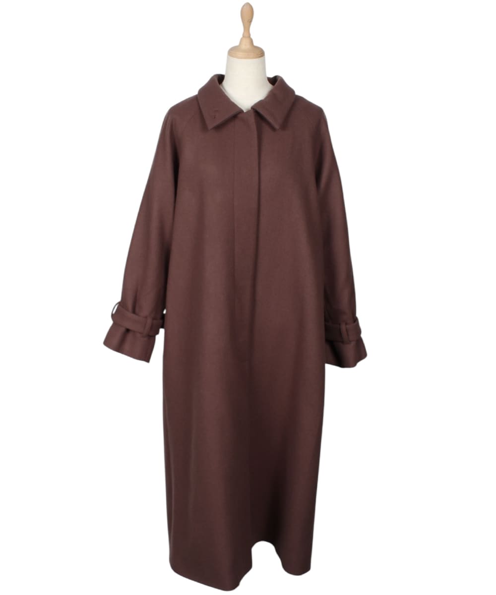 Mimi Special Collaboration】ライトメルトンスタンドカラーコート