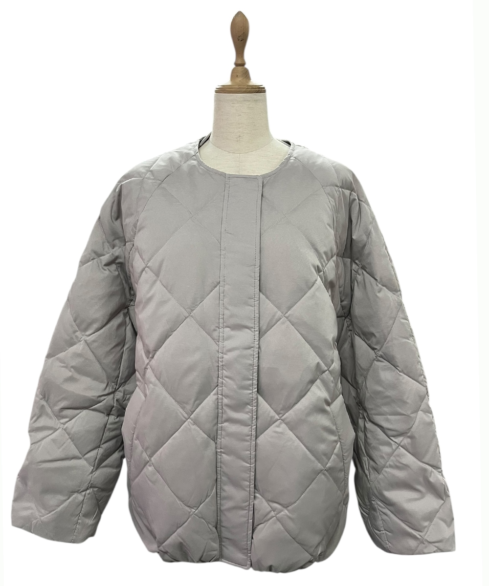 ストレッチタフタノーカラーダウンコート - 12Twelve Agenda