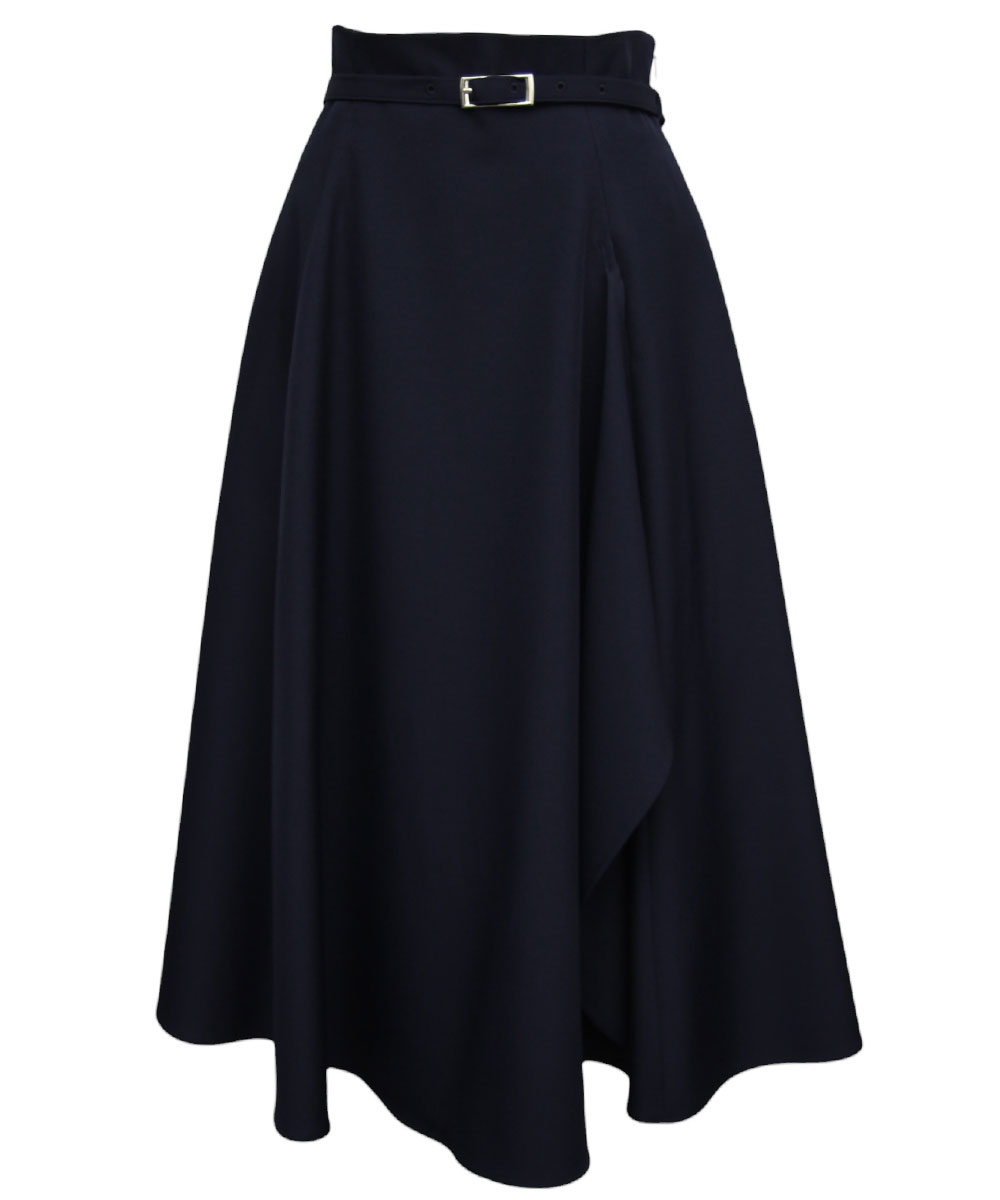 ベルト付アシメフリルフレアスカート - 12Twelve Agenda(トゥエルブ