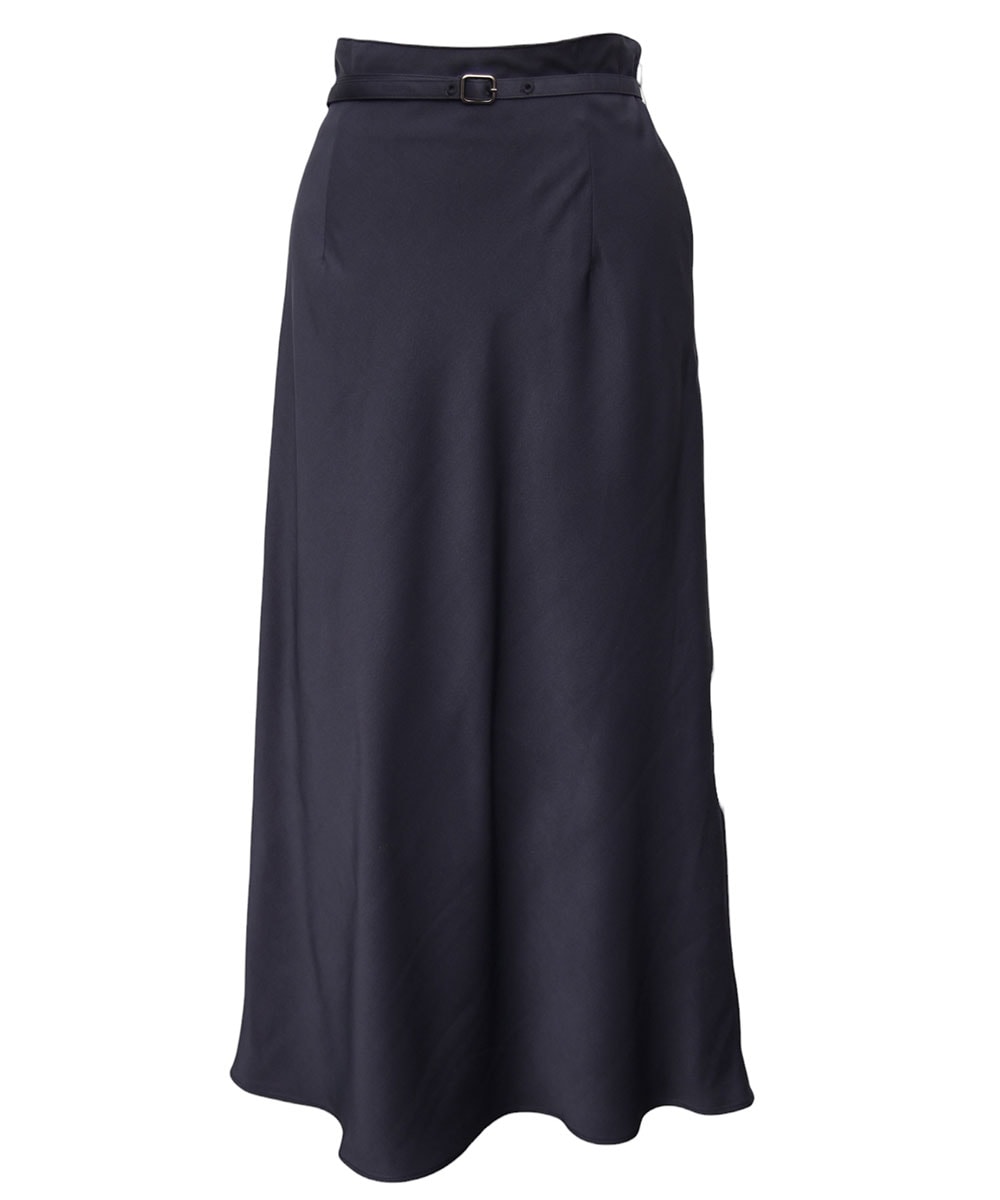 ベルト付サテンナロースカート - 12Twelve Agenda(トゥエルブ