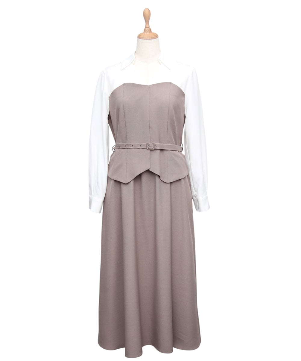 ビスチェドッキング風ワンピース - 12Twelve Agenda(トゥエルブ