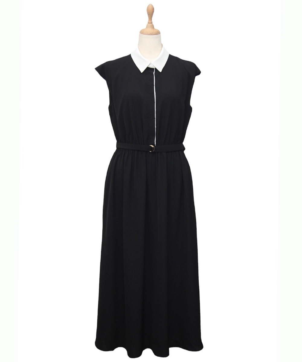 SALE】【接触冷感】クールタッチ配色シャツワンピース - 12Twelve
