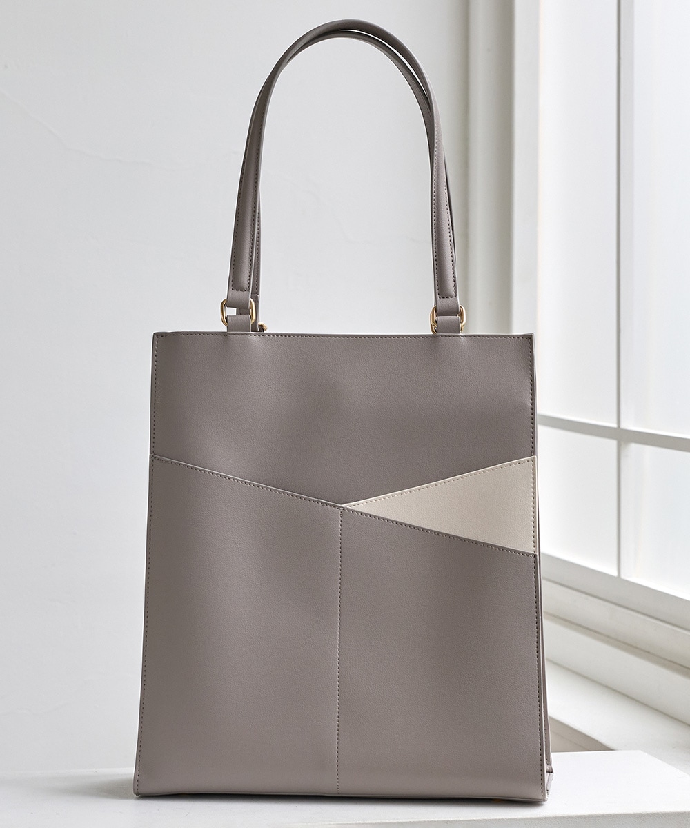 mimi Collaboration】PCケース付き配色縦型A4バッグ - 12Twelve Agenda