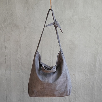 洗える革のビッグ2wayショルダーバッグ グレー / T23015 Gray | 新商品