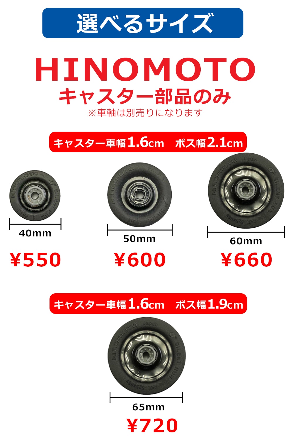 キャスター変更 スーツケース 交換用キャスター部品 キャスターのみ単品 クリック