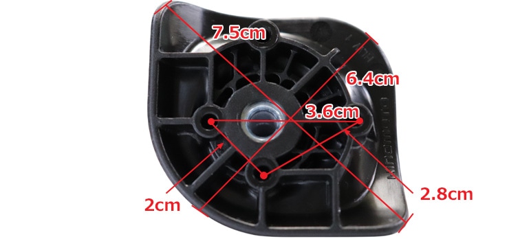 修理用部品 HINOMOTOダブルキャスター HLW501MCAP スーツケース
