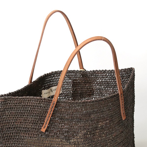 Sans Arcidet(サンアルシデ)のかごバッグラフィアトートバッグBEBY NEW BAG C