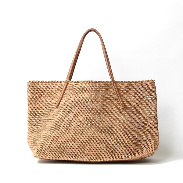 Sans Arcidet(サンアルシデ)のかごバッグラフィアトートバッグBEBY NEW BAG C