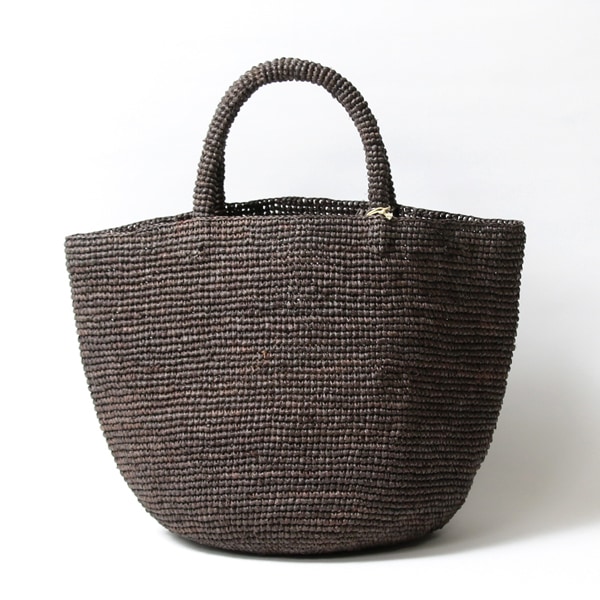 Sans Arcidet(サンアルシデ)のかごバッグラフィアトートバッグKAPITY BAG MEDIUM K