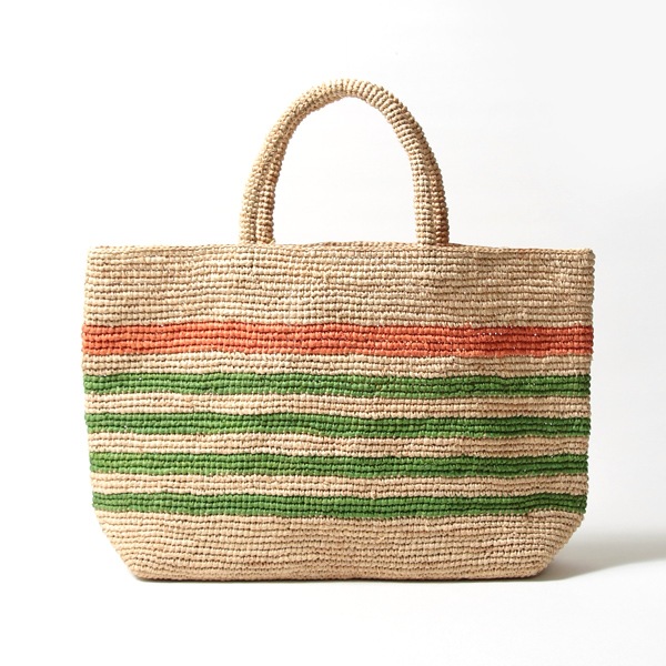 Sans Arcidet(サンアルシデ)のかごバッグラフィアトートバッグWALATA BAG