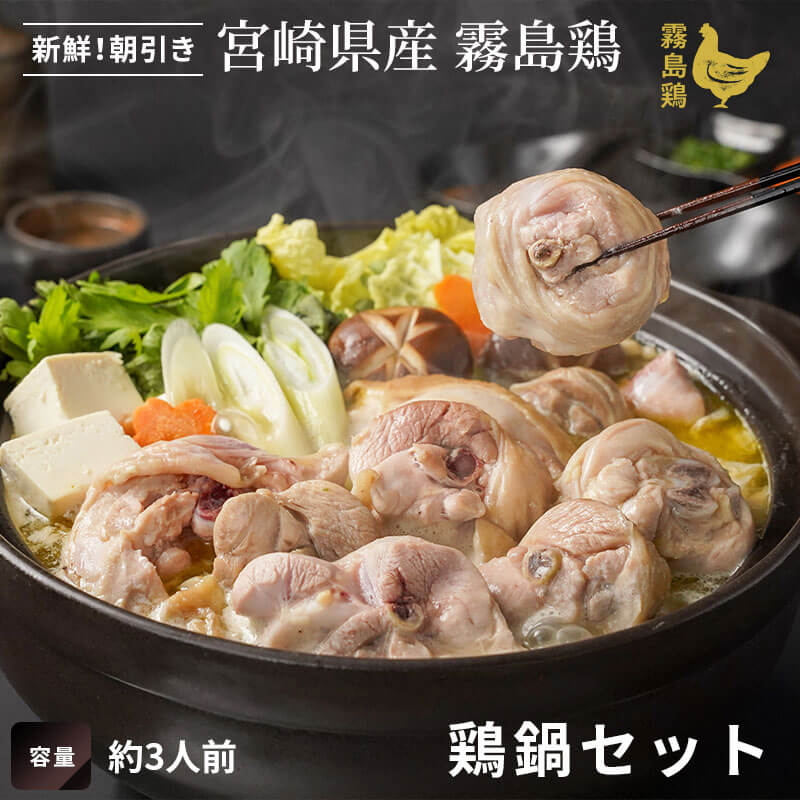 鶏鍋セット約3人前