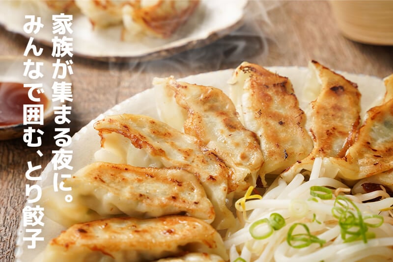 家族が集まる夜に。みんなで囲む、とり餃子