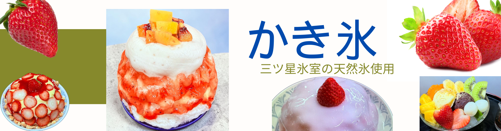 天然氷のかき氷 天然氷のかき氷