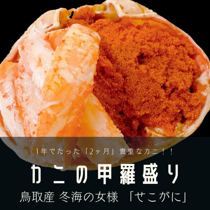 セコガニ 甲羅盛り ｜鳥取の特産品お取り寄せ通販｜とっとり市（いち）