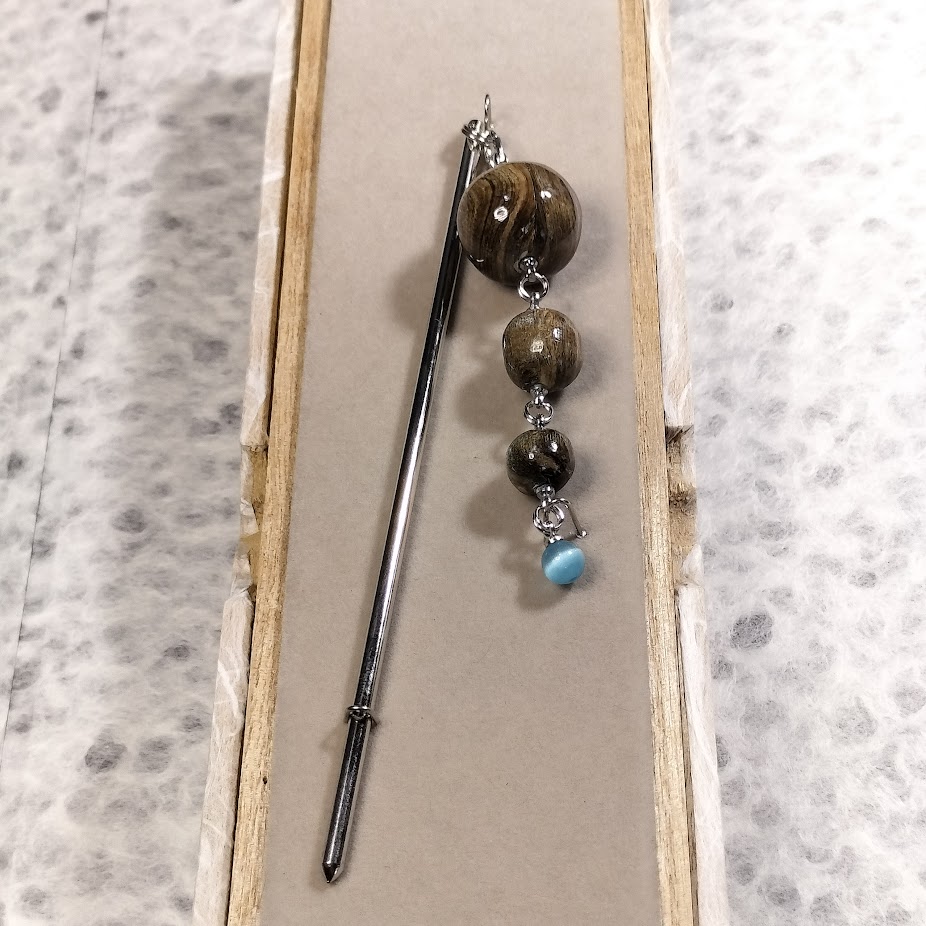 希少虹色珊瑚のかんざし【岡田黒珊瑚工房】 ｜鳥取の特産品お取り寄せ
